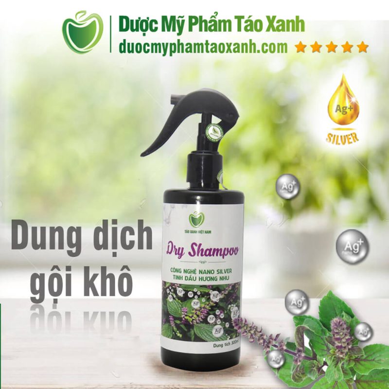 dung dịch gội khô nano bạc Dry Shampoo